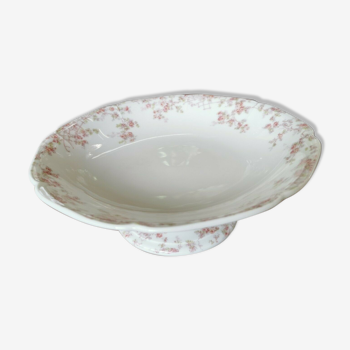 Présentoir compotier porcelaine de Limoges Franck Haviland décoré