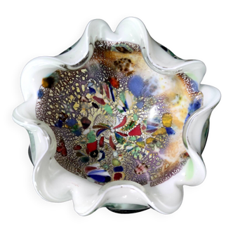 Vintage Murano Glass Ashtray or Trinket Bowl by Avem Attributed to Dino Martens