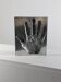 Aluminium sculpture of a protophotographic artwork by Ron Adzak.