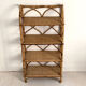 Vintage rattan shelf 60's