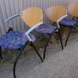 Set of 6 Vepa Alpine stackable chairs, conference chairs, dining room chair