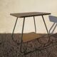 Vintage 50s trolley on wheels in tube and wooden top