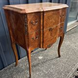 Transitional style inlaid chest of drawers lxv-lxvi