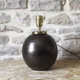 Ceramic ball lamp base signed Guérin