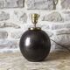 Ceramic ball lamp base signed Guérin