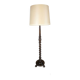 Early 20th-Century Chippendale Floor Lamp on Brown Wooden Base