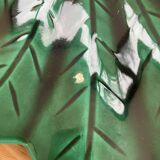 Green leaf service platter Vallauris style