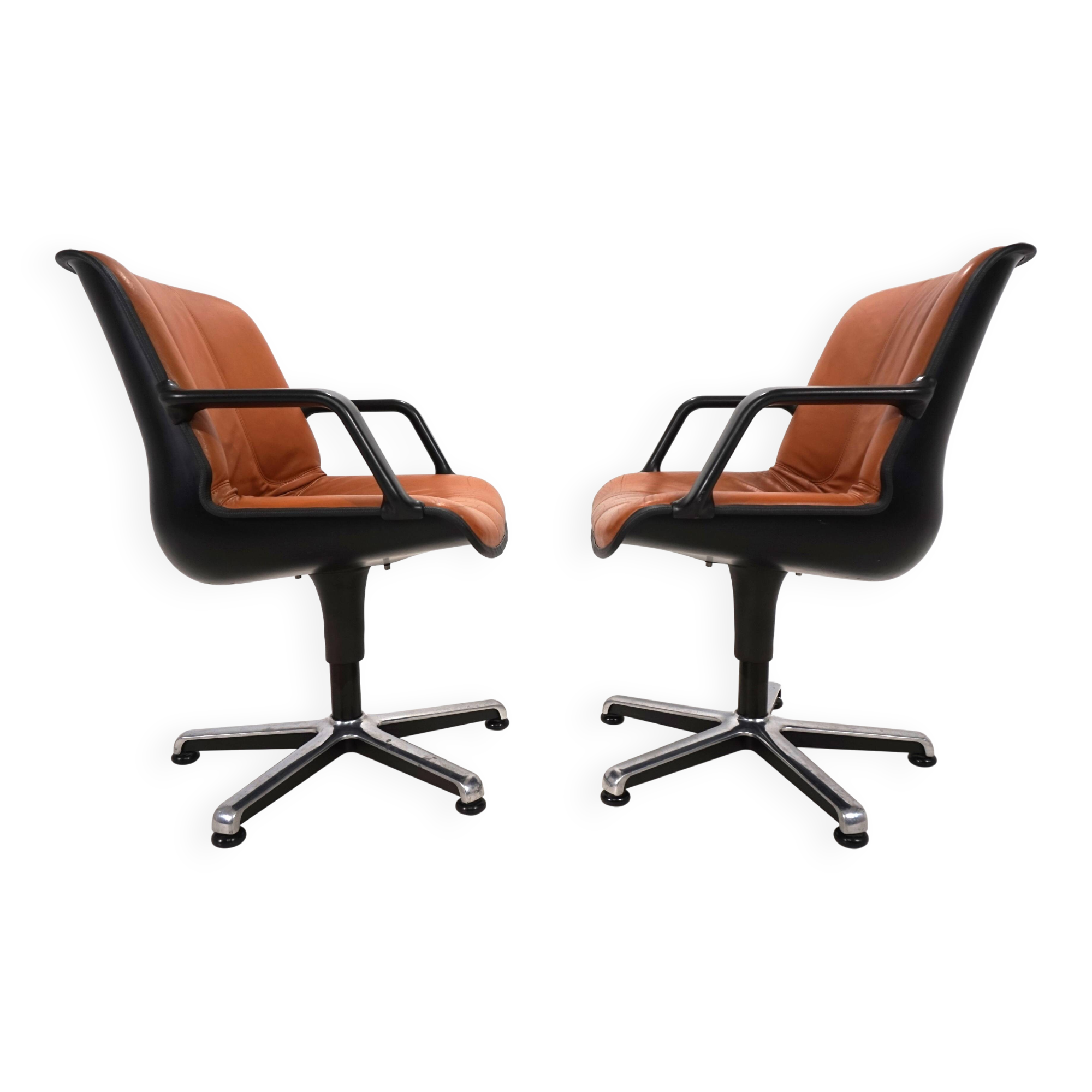 Set of two Fröscher office chairs by Burkhard Vogtherr, 1970