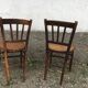 Paire de chaise bistrot en bois de hêtre