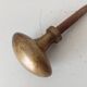 Antique olive door handle from the 19th century.