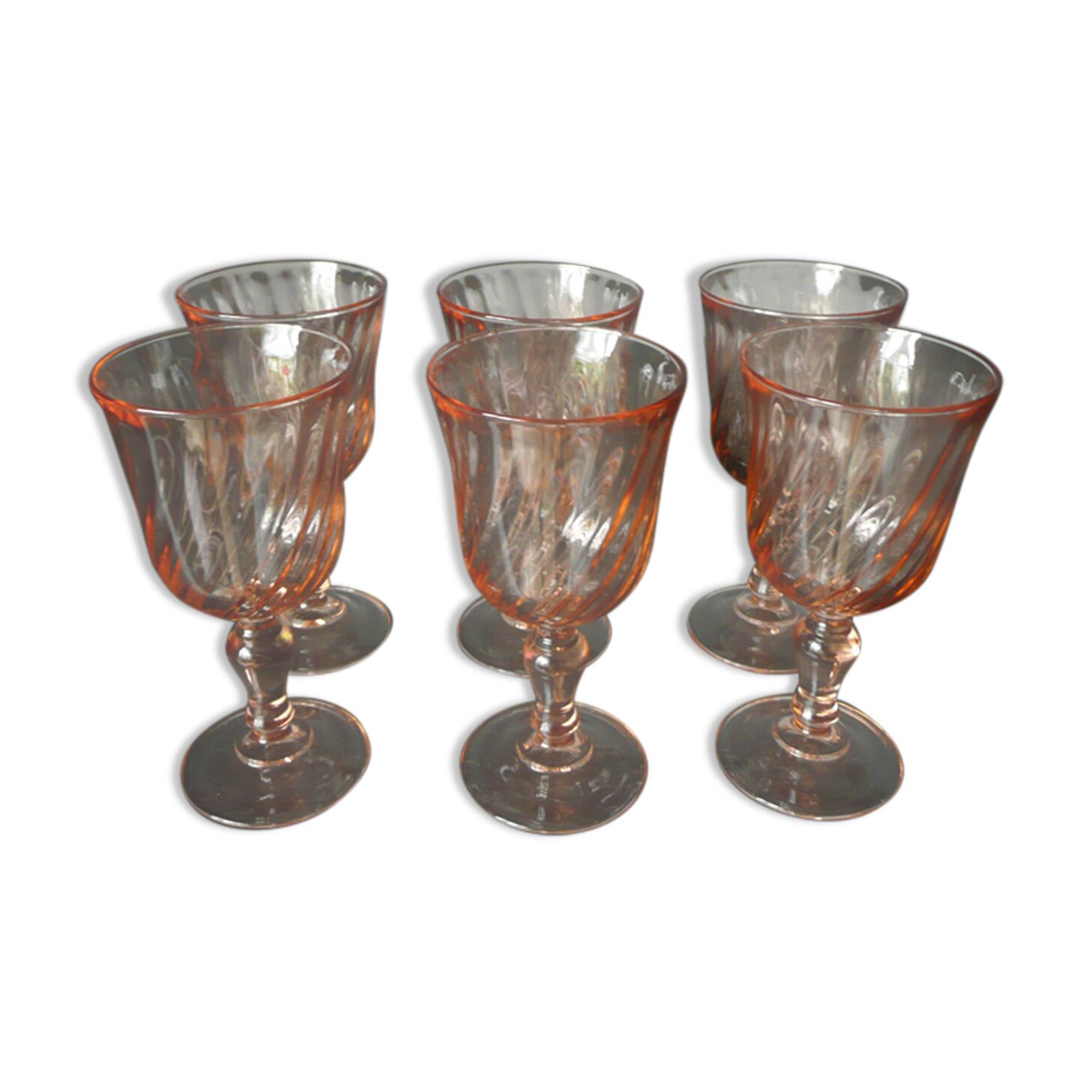 Suite de 6 verres à vin