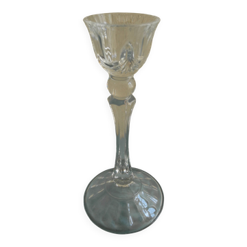 ancien chandelier bougeoir cristal old crystal candlestick candleholder