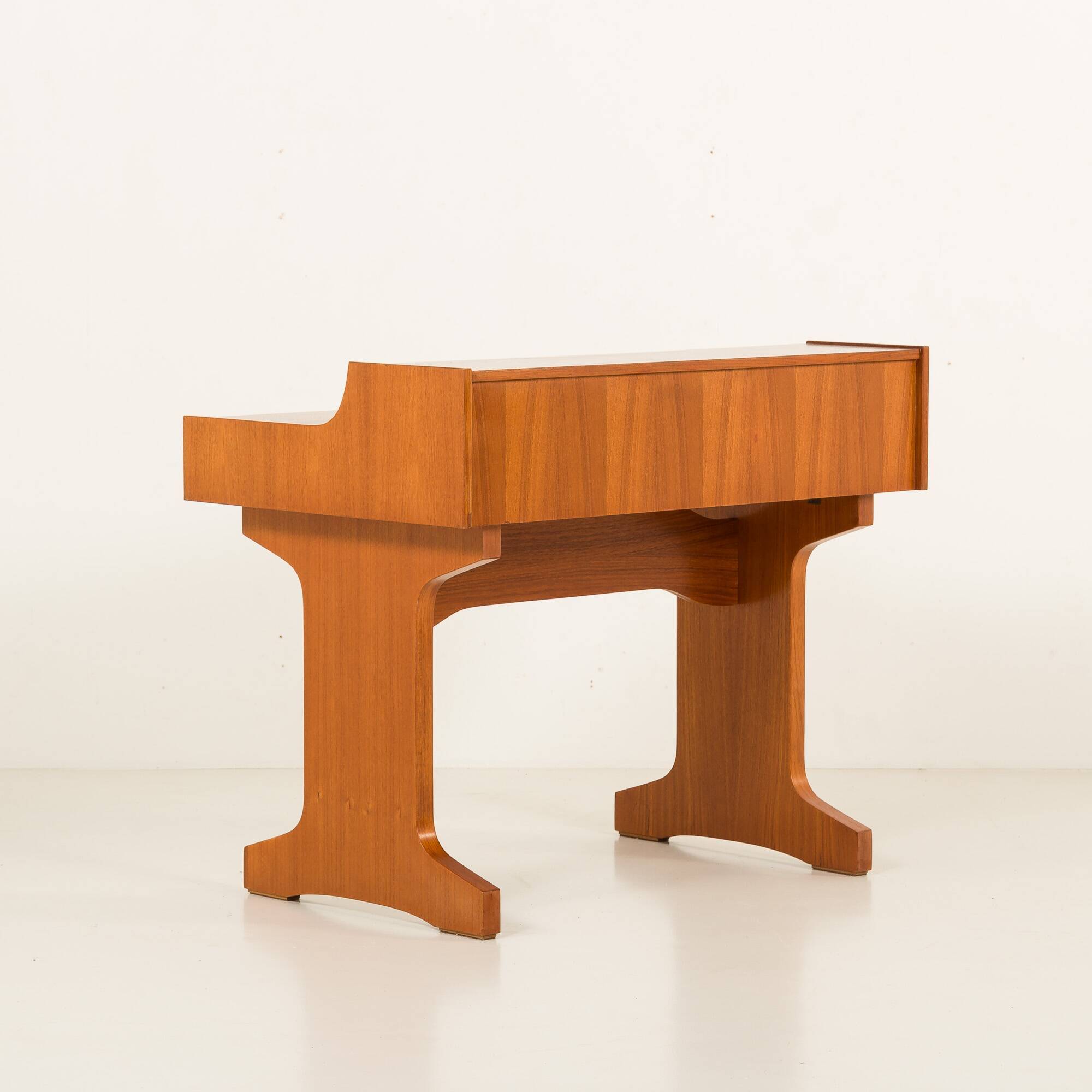 Italian mid century modern teak desk by IMB, 1960s