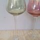 Box of 6 glasses with glass feet in colors of velles le chatel