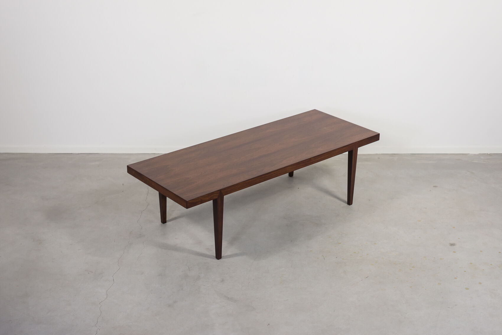Rosewood coffee table by Erik Severin Hansen for Haslev, 1960s.