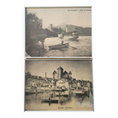 Pair of old photographic reproductions - Annecy