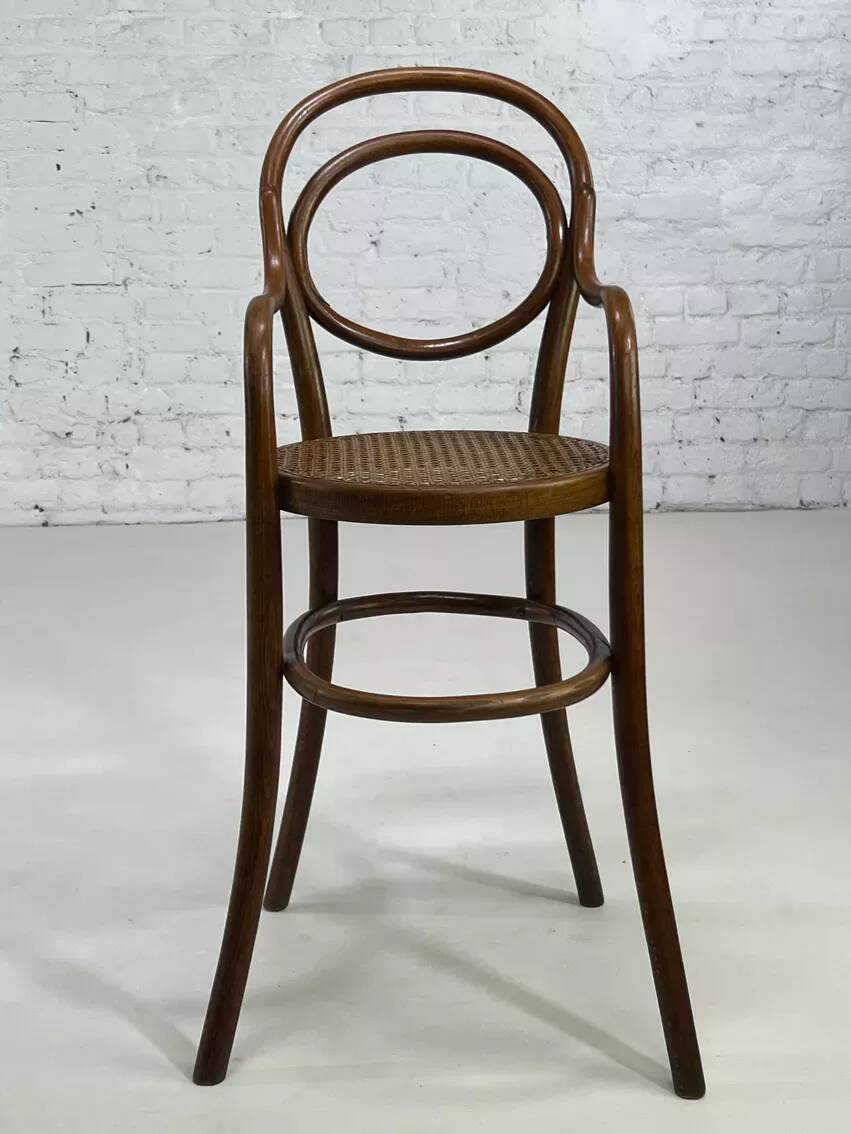 Children's high chair by Thonet model 1230 beginning of the century