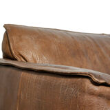 Neck leather 2-seater sofa by Hugo de Ruiter for Leolux, 1970s Netherlands