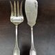 Silver Fish Serving Cutlery - Minerva Hallmarks - Art Nouveau