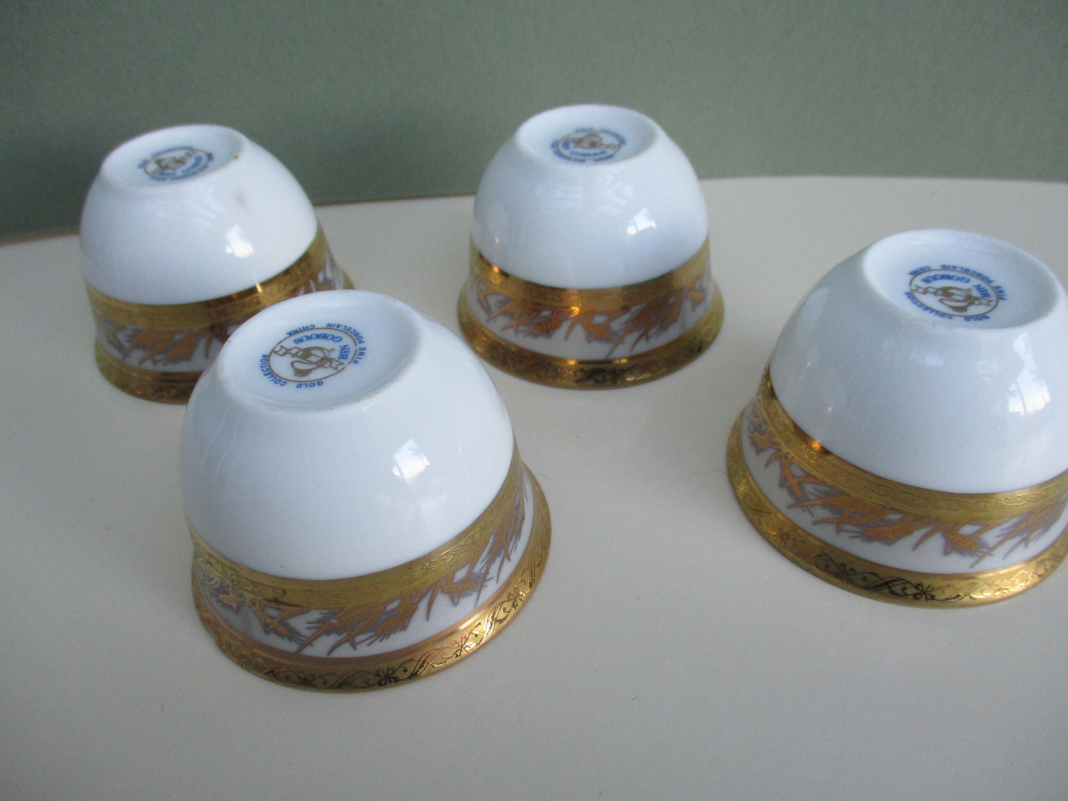 4 mini china bowls china bin gobous gold collection