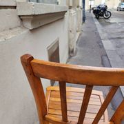 Vintage wooden bistro chair
