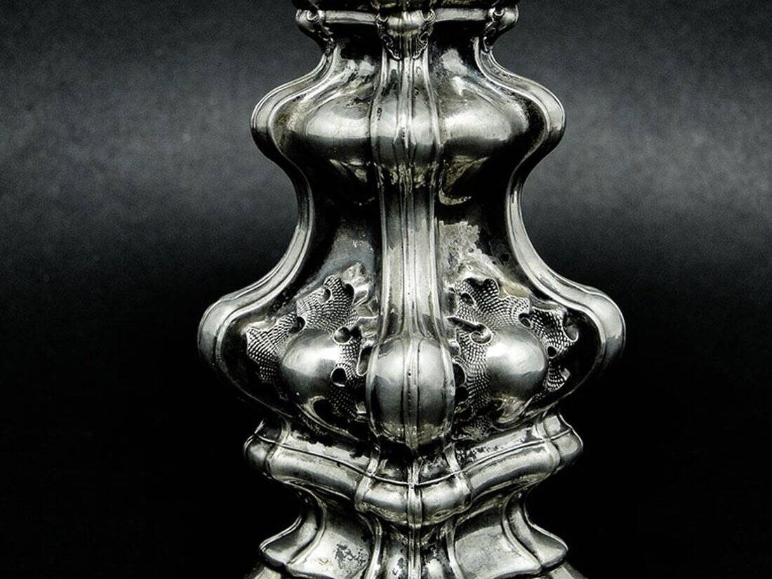 19th century Austro-Hungarian silver fruit platter