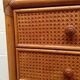Commode  bambou et cannage rotin