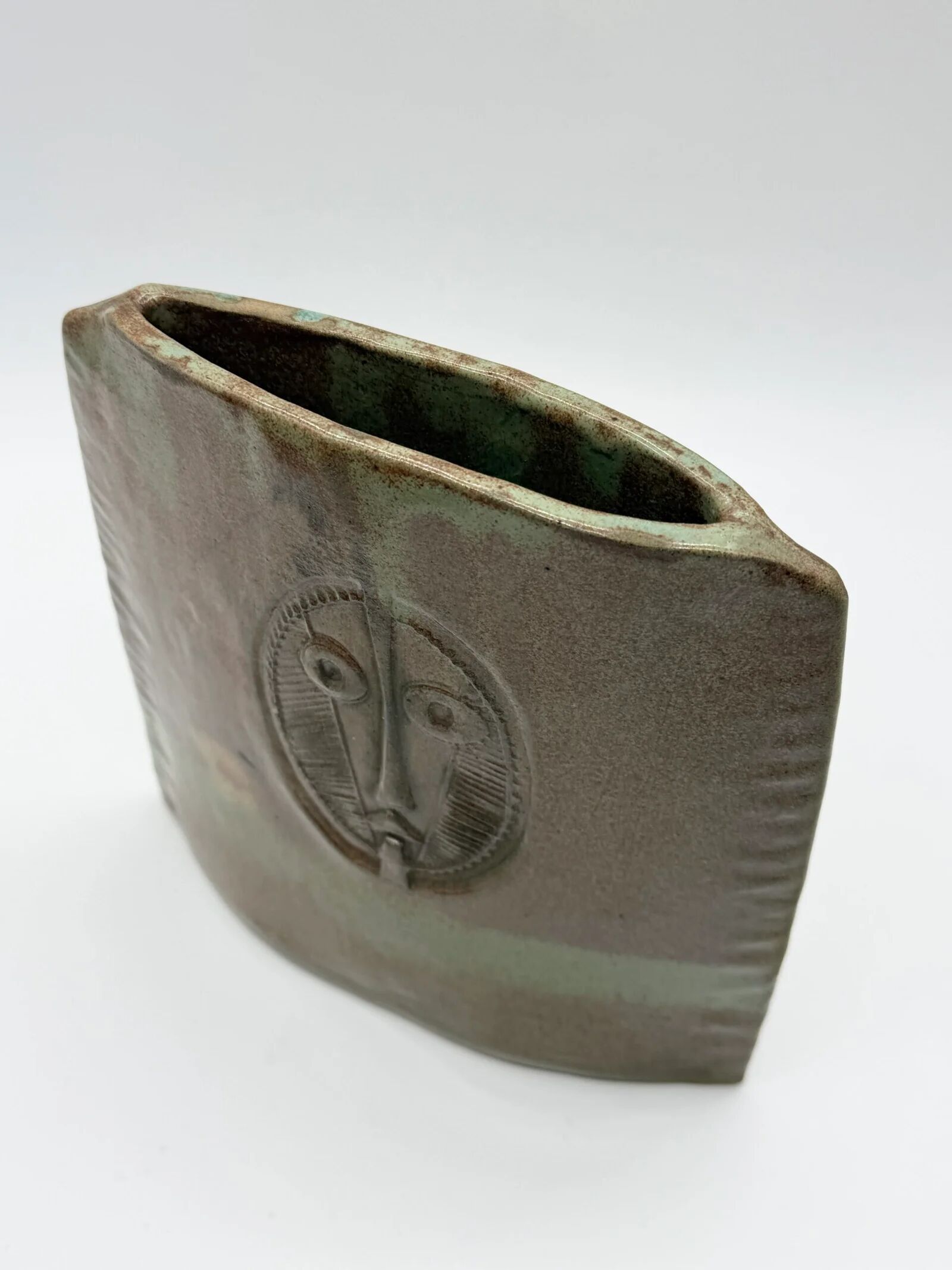 "Totem" vase signed by Anthony Pitot – unique piece, 1980s