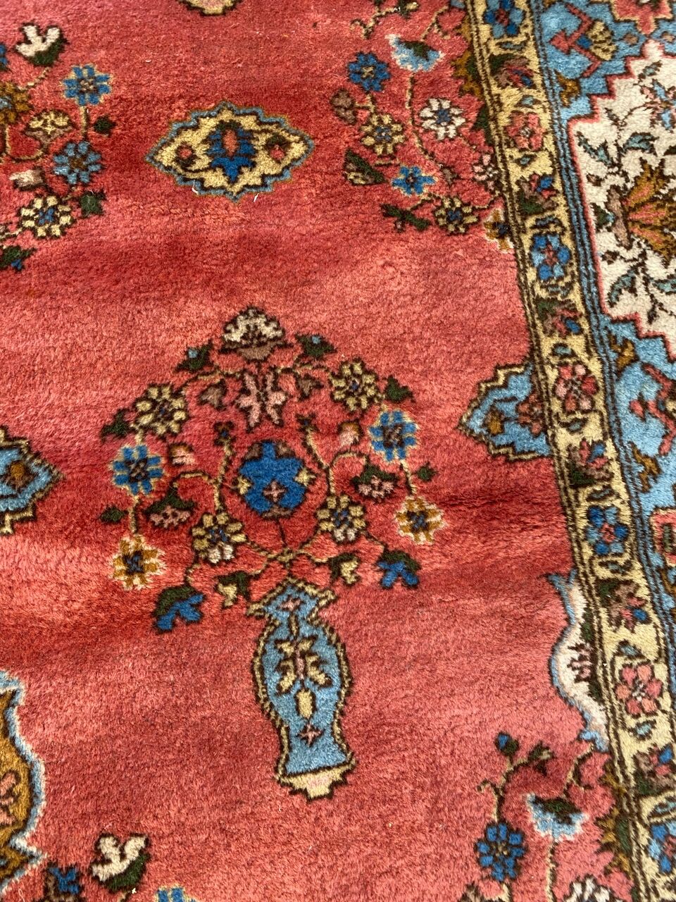Large handmade vintage carpet Transylvania 198x298 cm