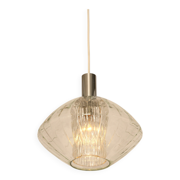 Suspension en verre en forme de tulipe par Cosack, Allemagne, années 1970 — Beyit