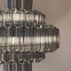 Lustre XL suspension verre fumé gris