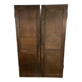 Pair of oak closet door