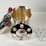 Vodka freshener with 6 glasses in Portieux crystal