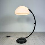 60s vintage black Serpente floor lamp by Elio Martinelli for Martinelli Luce