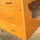 Convenient 3-drawer oak veneer 1970