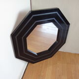 Octagonal mirror by Jean Claude Mahey