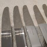 11 silver-plated dessert knives by Christofle silversmiths, Albi pattern