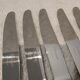 11 silver-plated dessert knives by Christofle silversmiths, Albi pattern