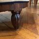 pair of ART DECO gondola chairs and a matching pouf reupholstered