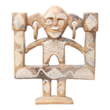 Moroccan anthropomorphic stone candle holder, 70s