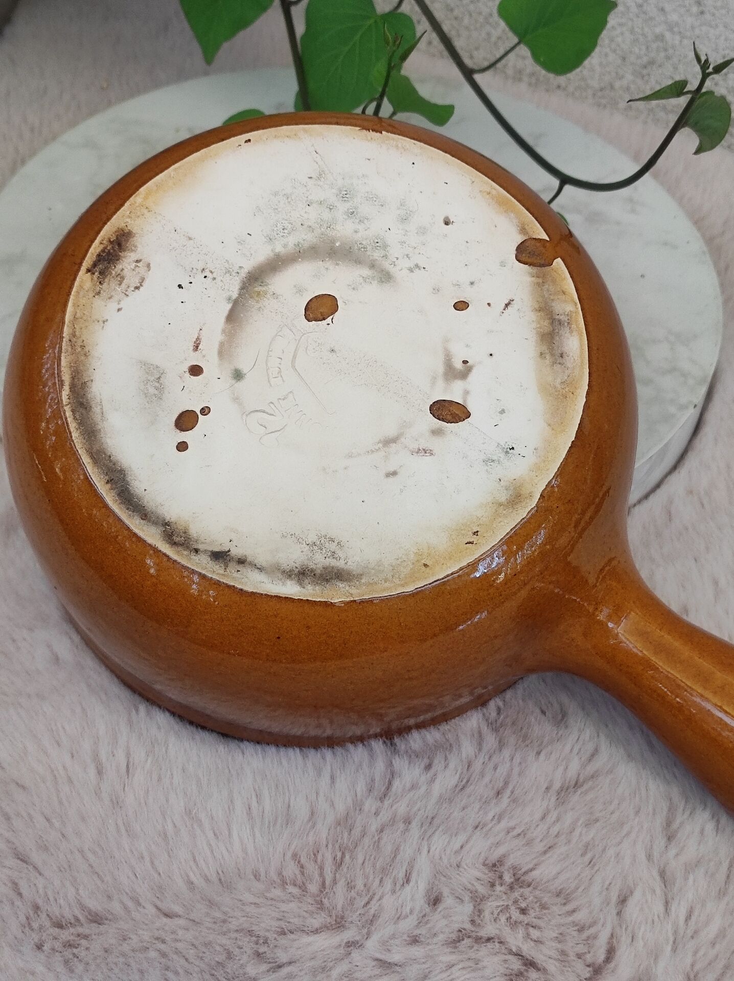 Old terracotta stove