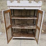 Ancien garde-manger tribal en teck birman