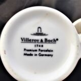 Coffee cup with its sub-cup in wave villeroy and boch new wave