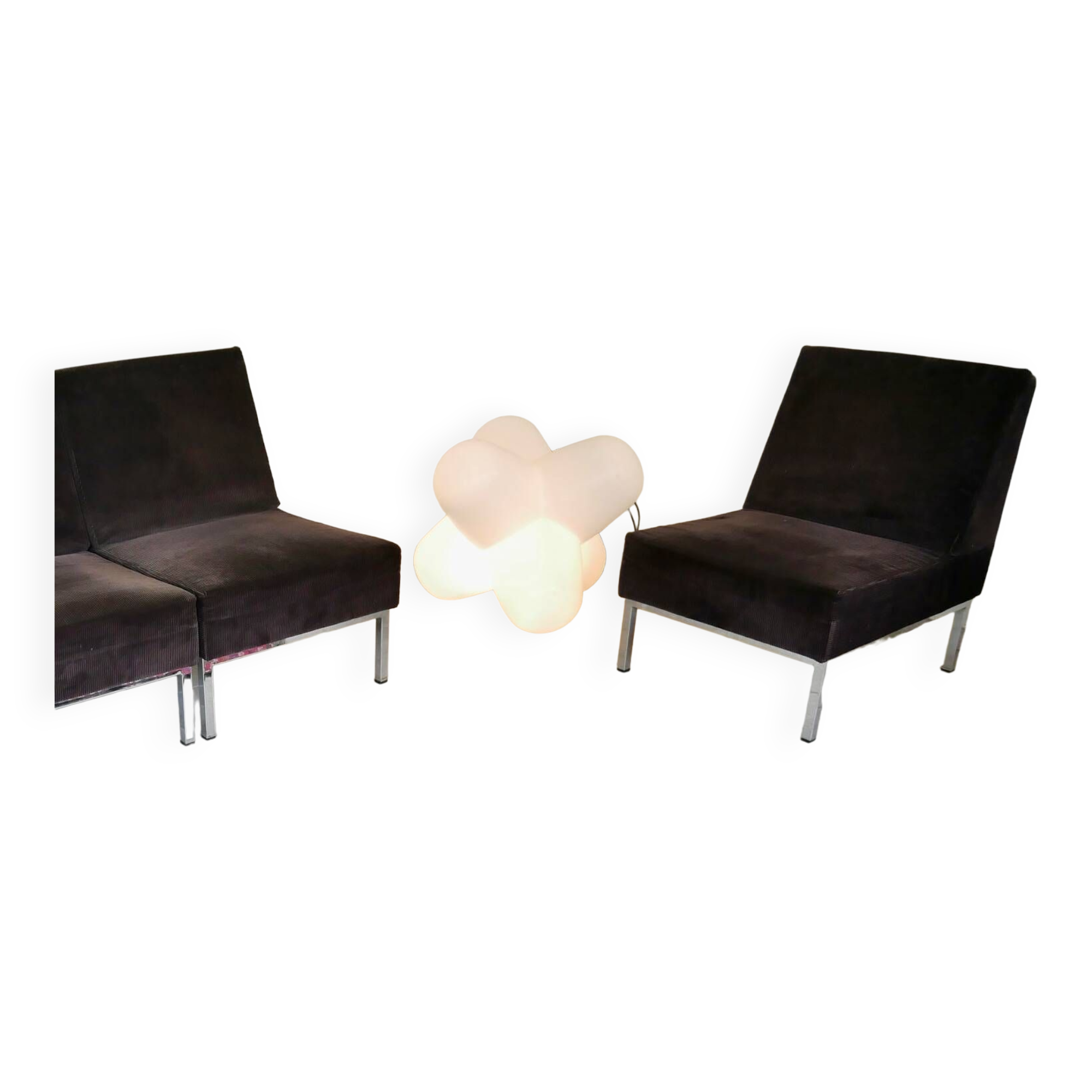 Set of modernist modular armchairs