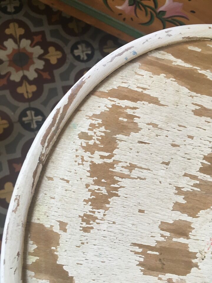 Bistro stool stamped C T C.