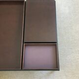 Large wooden and metal design coffee table