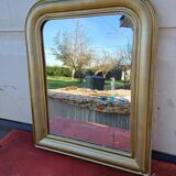 Napoleon III Mirror Wood and Gilded Stucco