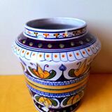 Italian ceramic apothecary jar