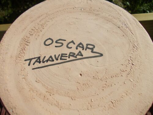 Ceramic Talavera pitcher hand-painted décor