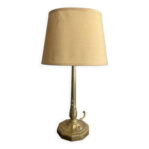 Lampe en laiton art deco